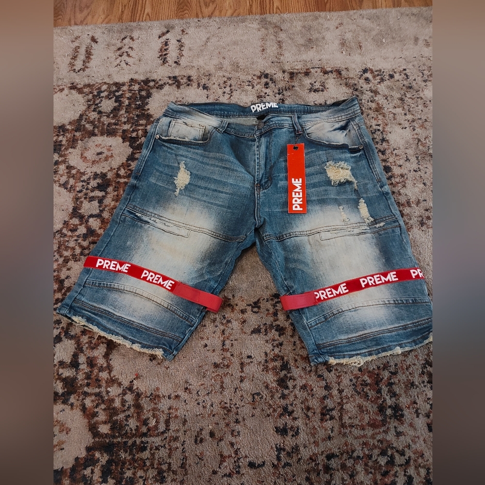 PREME Men's Blue Jean Shorts